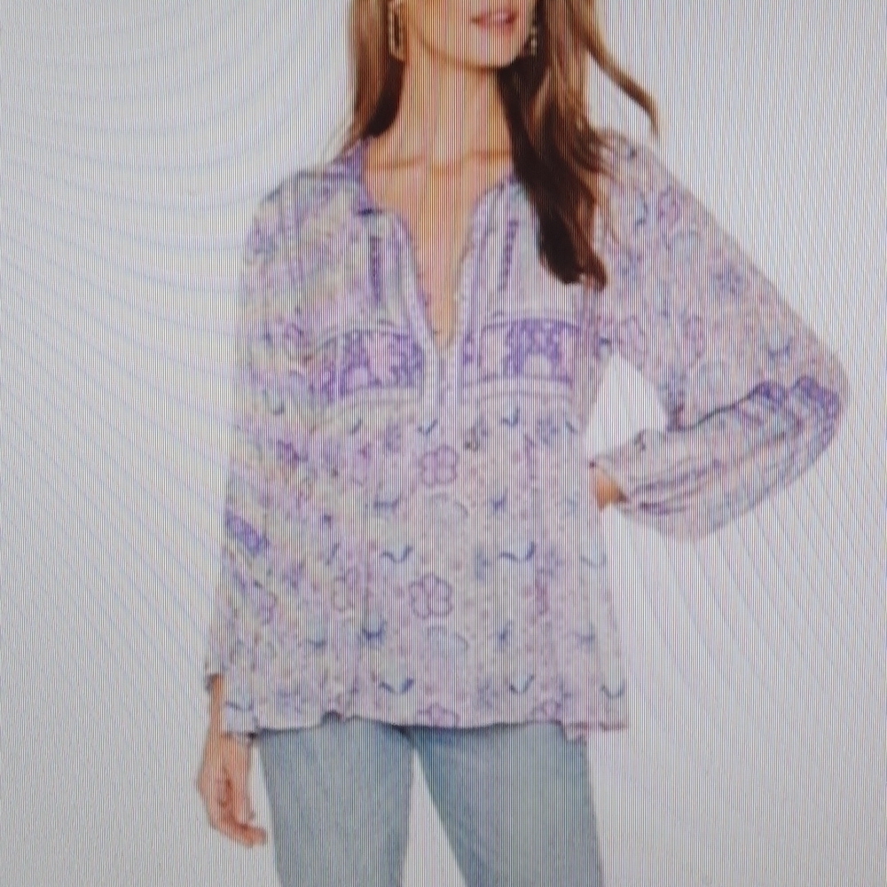 Spell & The Gypsy Poinciana Blouse Lilac Purple Lurex Boho XS - Picture 2 of 14